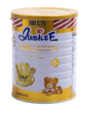 加比力名健婴儿配方奶粉1段800g罐装