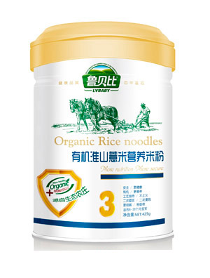 鲁贝比有机淮山薏米营养米粉3段