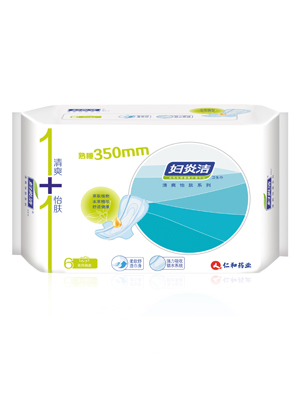 仁和药业妇炎洁卫生巾-夜用350 mm6片